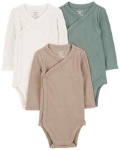 Cargar imagen en el visor de la galería, Carter&#39;s 3pc Baby Boy Side-Snap Bodysuits
