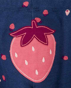 Carter's 3pc Baby Girl Navy Strawberry Set