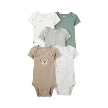 Load image into Gallery viewer, Carter&#39;s 5pc Baby Boy Bear Bodysuit Set
