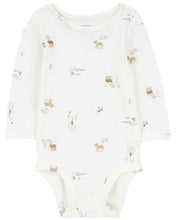 Afbeelding in Gallery-weergave laden, Carter&#39;s 2pc Baby Girl Woodland Creatures Bodysuit &amp; Velboa Jumper Set
