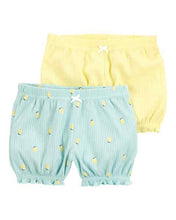 Load image into Gallery viewer, Purely Soft by Carter&#39;s 2pc Baby Girl Lemon Shorts Set
