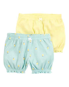 Purely Soft by Carter's 2pc Baby Girl Lemon Shorts Set