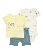 Carregar imagem no visualizador da galeria, Carter&#39;s 3pc Baby Boy Blue Car Short Set
