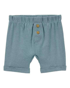 Carter's 3pc Baby Boy Blue Car Short Set