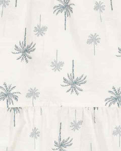 Carter's 2pc Baby Girl Palm Tree Print Top & Shorts Set