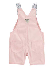 Afbeelding in Gallery-weergave laden, OshKosh Baby Girl Pink Floral Straps Shortalls

