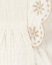 Afbeelding in Gallery-weergave laden, Carter&#39;s 2pc Baby Girl Ivory Flutter Top &amp; Chambray Shorts Set
