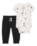 Carter's 2pc Baby Boy Pirate Sea Bodysuit & Black Pants Set