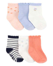 Load image into Gallery viewer, Carter&#39;s 6pk Baby Girl Socks
