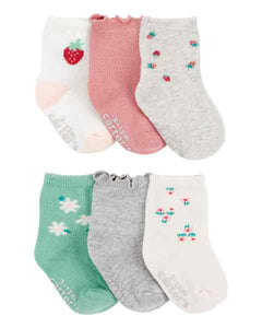 Carter's 6pk Baby Girl Socks