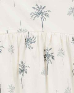 Carter's 2pc Baby Girl Romper & Palm Tree Dress Set