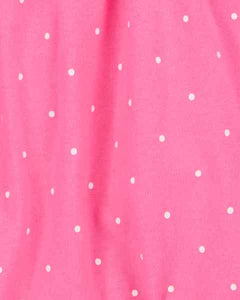 Carter's 2pc Baby Girl Pink Dots Romper & Floral Dress Set
