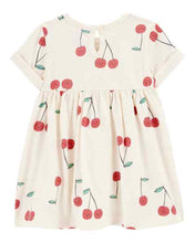 Load image into Gallery viewer, Carter&#39;s 2pc Baby Girl Stripes Romper/ Cherry Dress Set
