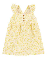 Carter's Baby Girl Yellow Floral Dress Set