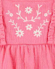 Afbeelding in Gallery-weergave laden, Carter&#39;s Baby Girl Pink Flower Sunsuit
