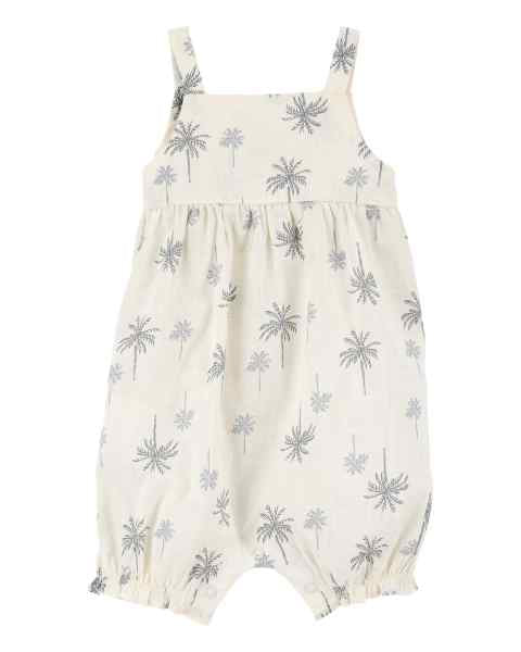 Carter's Baby Girl Palm Tree Print Romper