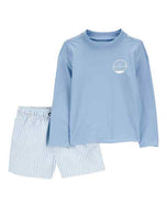 Carter's 2pc Baby Boy Blue Swim Set