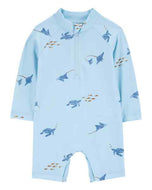 Carter's 1pc Baby Boy Blue Rashguard Swimwear