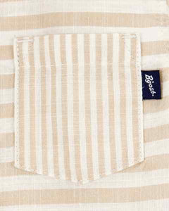 OshKosh Baby Boy Brown Striped Bodysuit Shirt