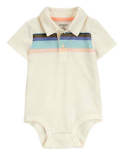 Carregar imagem no visualizador da galeria, OshKosh Baby Boy Cream Polo Bodysuit
