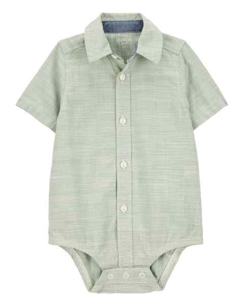 OshKosh Baby Boy Green Bodysuit Shirt