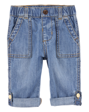Load image into Gallery viewer, OshKosh Baby Boy Denim Fold-Up Pants
