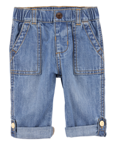 OshKosh Baby Boy Denim Fold-Up Pants