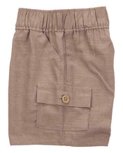 Afbeelding in Gallery-weergave laden, Carter&#39;s 3pc Baby Boy Beach Print Shirt, Beige Tee and Brown Cargo Shorts Set
