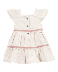 Carter's Baby Girl Brown Tiered Dress Set