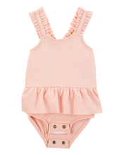 Carregar imagem no visualizador da galeria, Carter&#39;s 2pc Baby Girl Swimsuit &amp; Sun Hat Set
