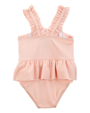 Carregar imagem no visualizador da galeria, Carter&#39;s 2pc Baby Girl Swimsuit &amp; Sun Hat Set
