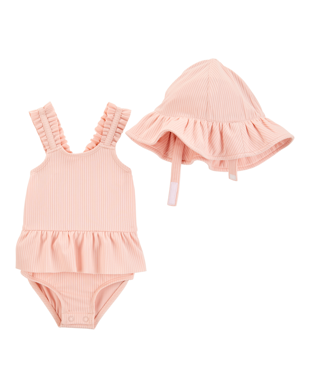 Carter's 2pc Baby Girl Swimsuit & Sun Hat Set