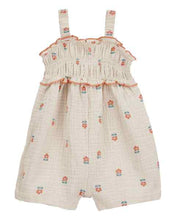 Afbeelding in Gallery-weergave laden, Carter&#39;s Baby Girl Khaki Floral Print Romper
