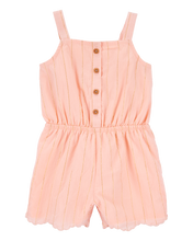 Afbeelding in Gallery-weergave laden, Carter&#39;s Baby Girl Gold Lines Romper
