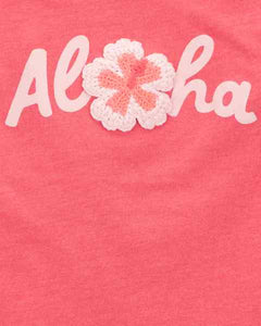 Carter's Baby Girl Orange Aloha Top