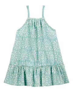 Carter's Baby Girl Floral Crinkle Jersey Dress Set