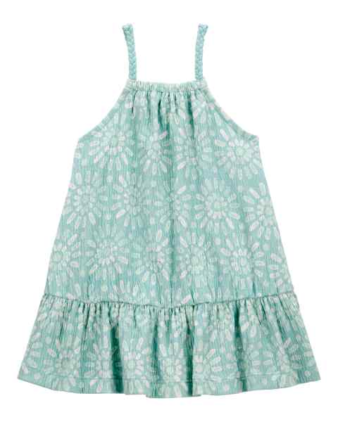 Carter's Baby Girl Floral Crinkle Jersey Dress Set