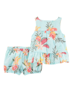OshKosh 2pc Baby Girl Tropical Top & Shorts Set