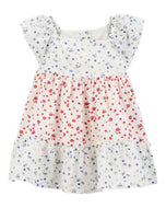 OshKosh Baby Girl Red/ Blue Floral Dress Set