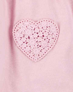 Carter's Baby Girl Pink Hearts Sunsuit