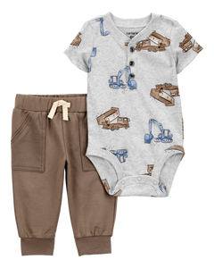 Carter's 2pc Baby Boy Construction Bodysuit & Pants Set