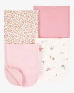 Carter's 4pc Baby Girl Burp Cloths - Pink