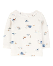 Cargar imagen en el visor de la galería, Carter&#39;s 2pc Baby Boy Blue Overall &amp; Tee Set
