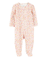 Carter's Baby Girl Floral 2-Way Zip-Up Footie Coverall Sleepwear