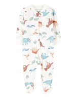 Carter's Baby Boy Dino 2-Way Zip-Up Footie Coverall Sleepwear