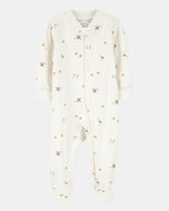 Carter's Baby Neutral Birds 2-Way Zip-Up Footie Coverall