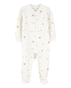 Carter's Baby Neutral Birds 2-Way Zip-Up Footie Coverall Sleepwear