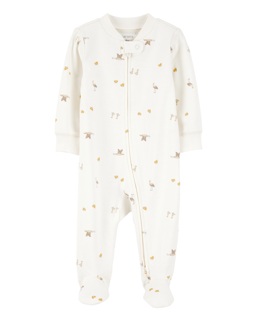 Carter's Baby Neutral Birds 2-Way Zip-Up Footie Coverall Sleepwear