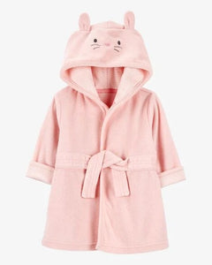 Carter's Baby Girl Pink Bunny Hooded Terry Robe (0-9M)