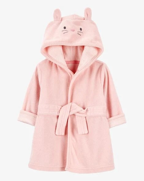 Carter's Baby Girl Pink Bunny Hooded Terry Robe (0-9M)